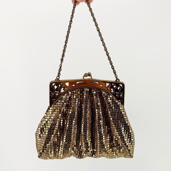 Vintage Whiting & Davis Metal Mesh Purse 70s 80s - Picture 8 of 8